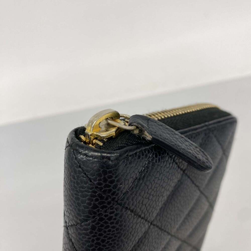 CHANEL Black Caviar Leather Wallet - Picture 8 of 9